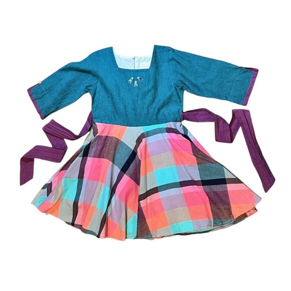 Well Dressed Wolf Jingle Bells Holiday Dress With Flaw sz 5